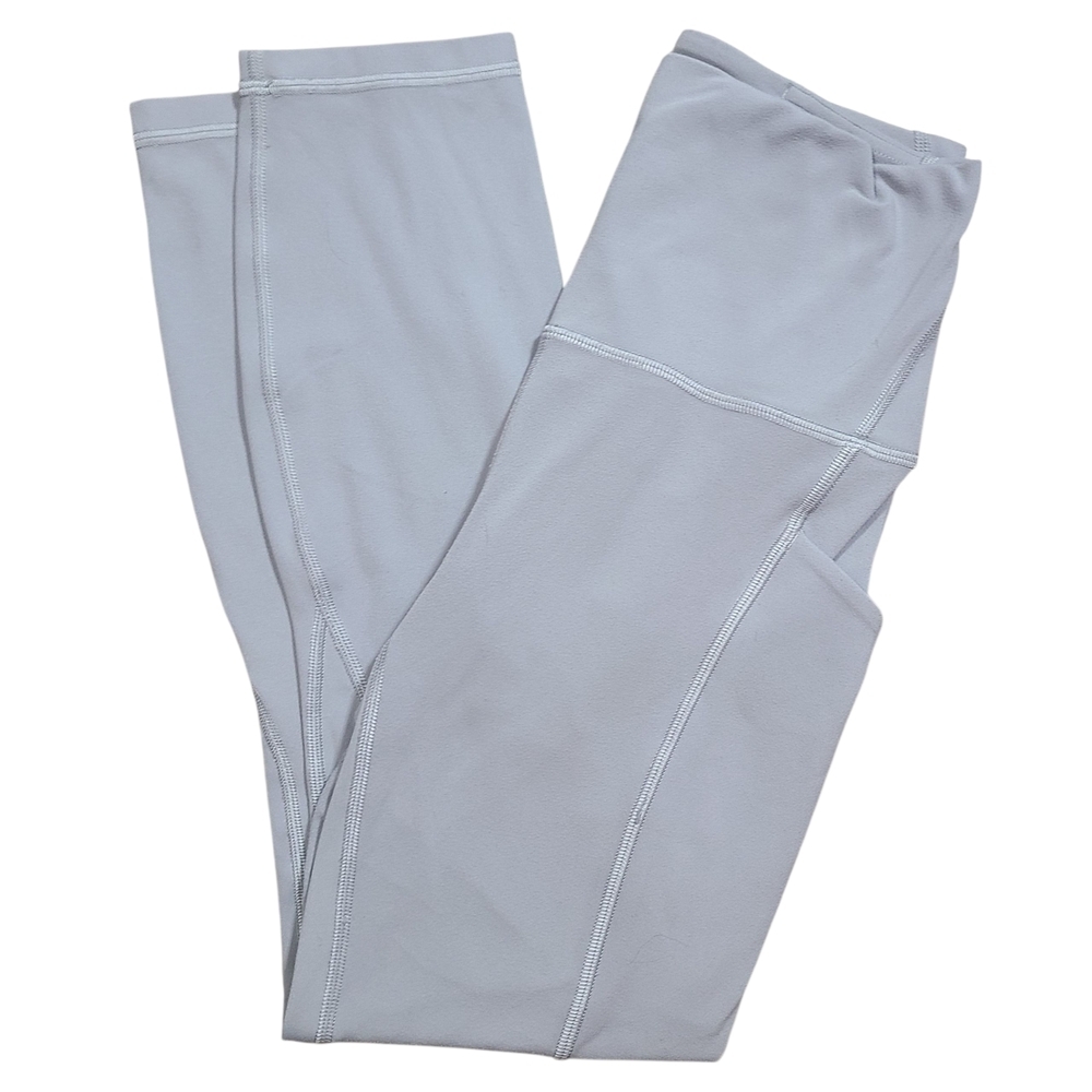 Lululemon Gray High Rise Yoga Leggings Size 4 Soft Stretch Activewear